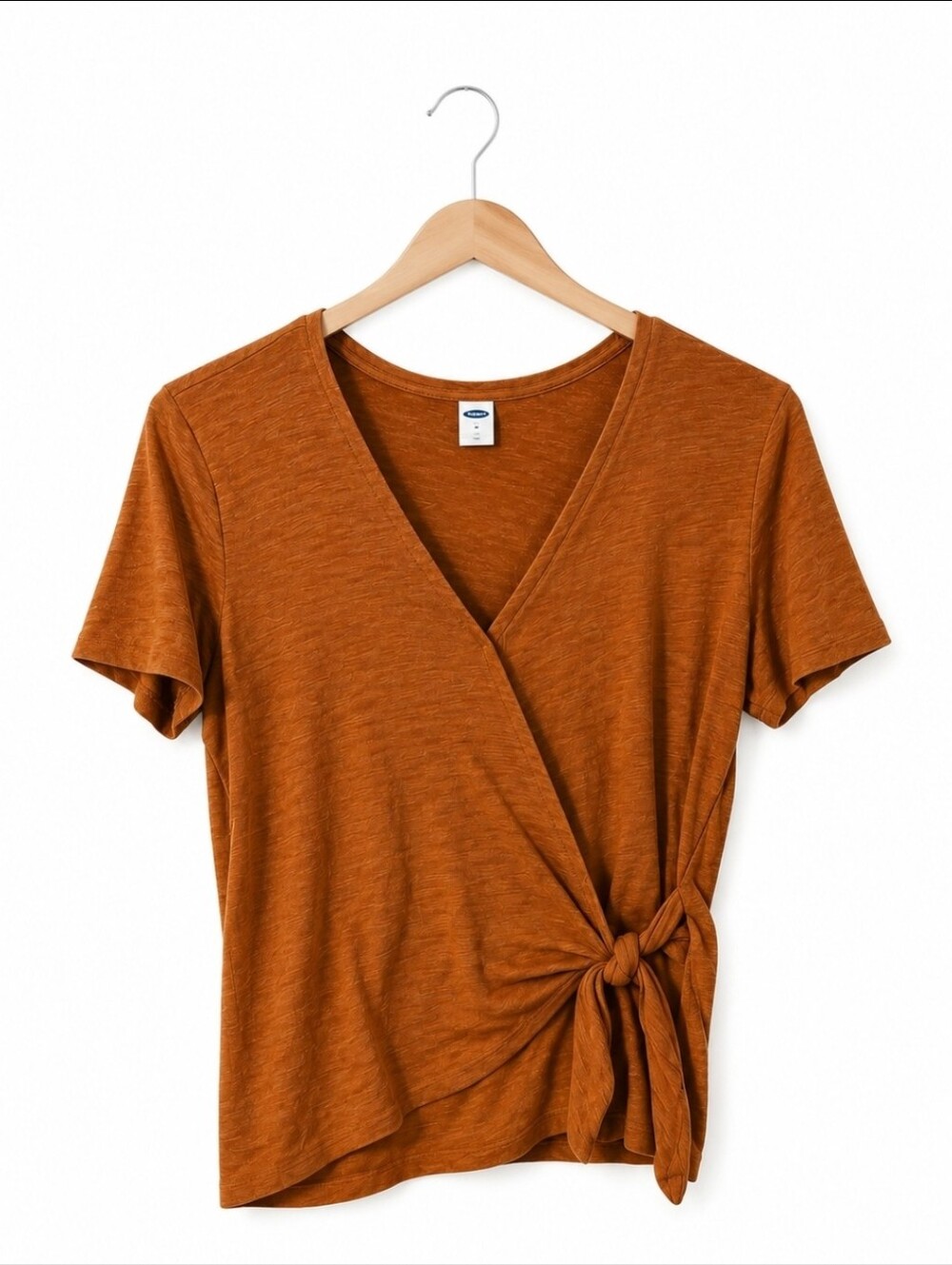 Old Navy Textured Wrap-Front Side-Tie Top